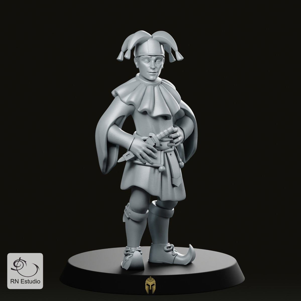 Gigi Jester Miniature - We Print Miniatures -RN Estudio