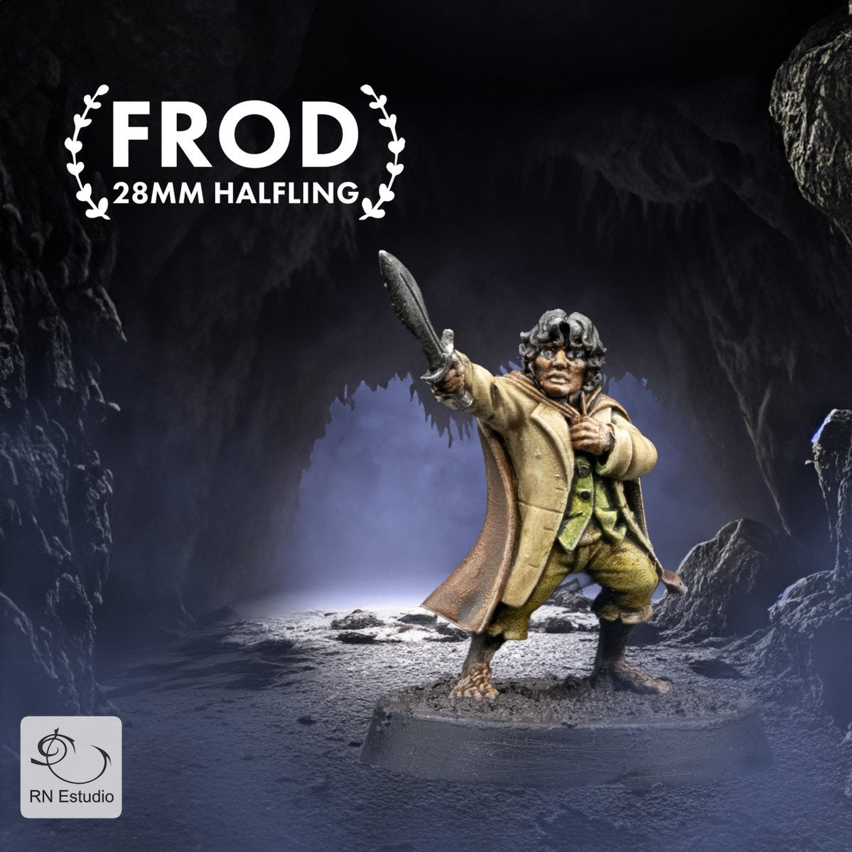 Halfling Frod Miniature - We Print Miniatures -RN Estudio
