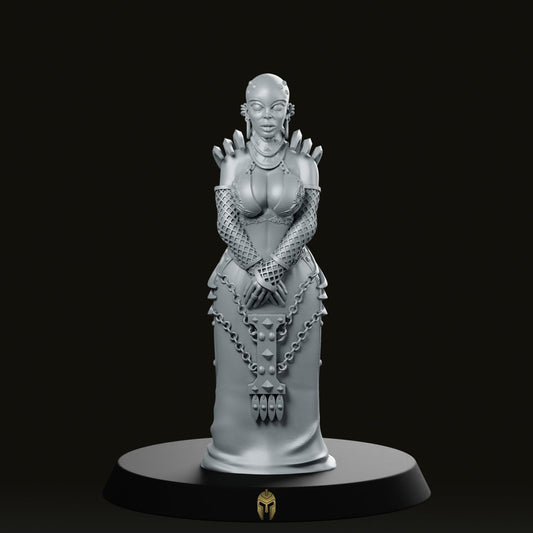 Hive Maiden Curator Female miniature - We Print Miniatures -Across The Realms