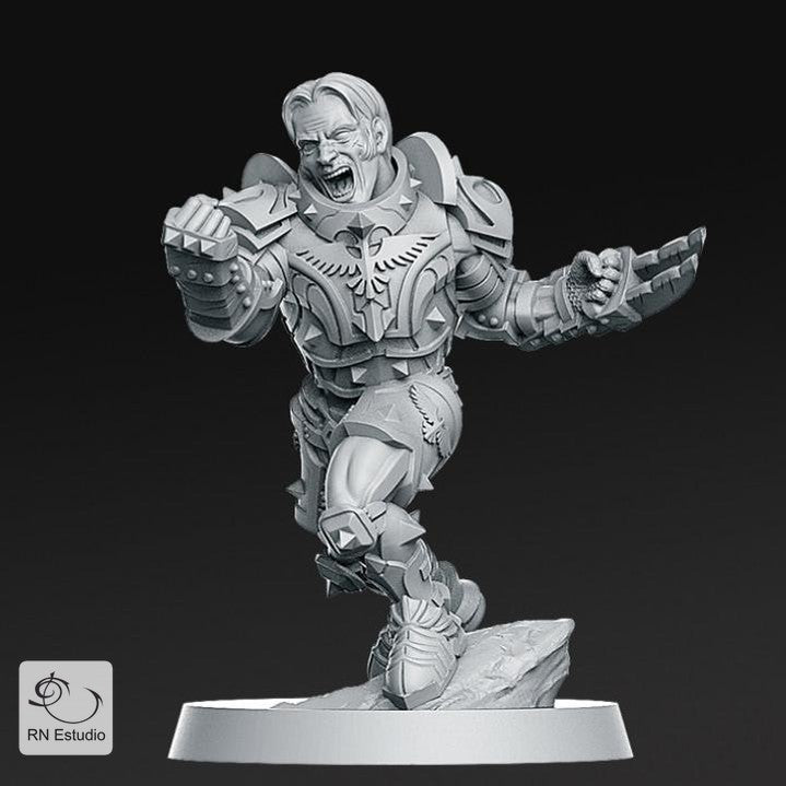 Human Blitzer 4 Miniature - We Print Miniatures -RN Estudio
