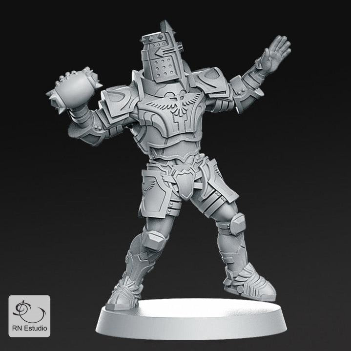 Human Thrower Miniature - We Print Miniatures -RN Estudio