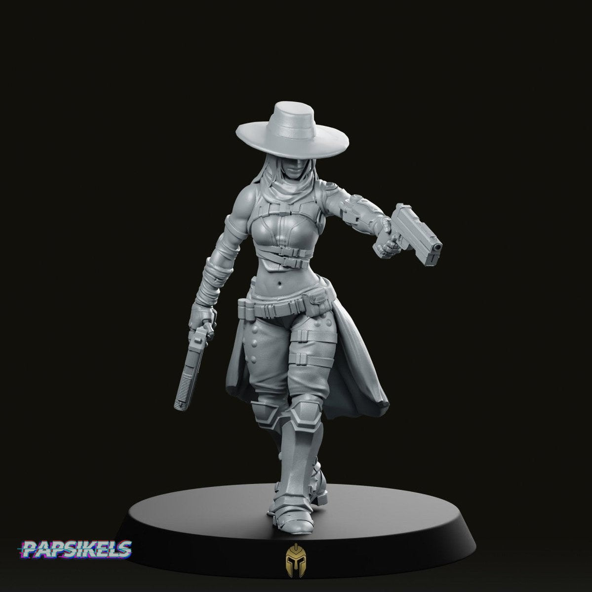 Kate Bane Cyberpunk Miniature - We Print Miniatures -Papsikels Miniatures