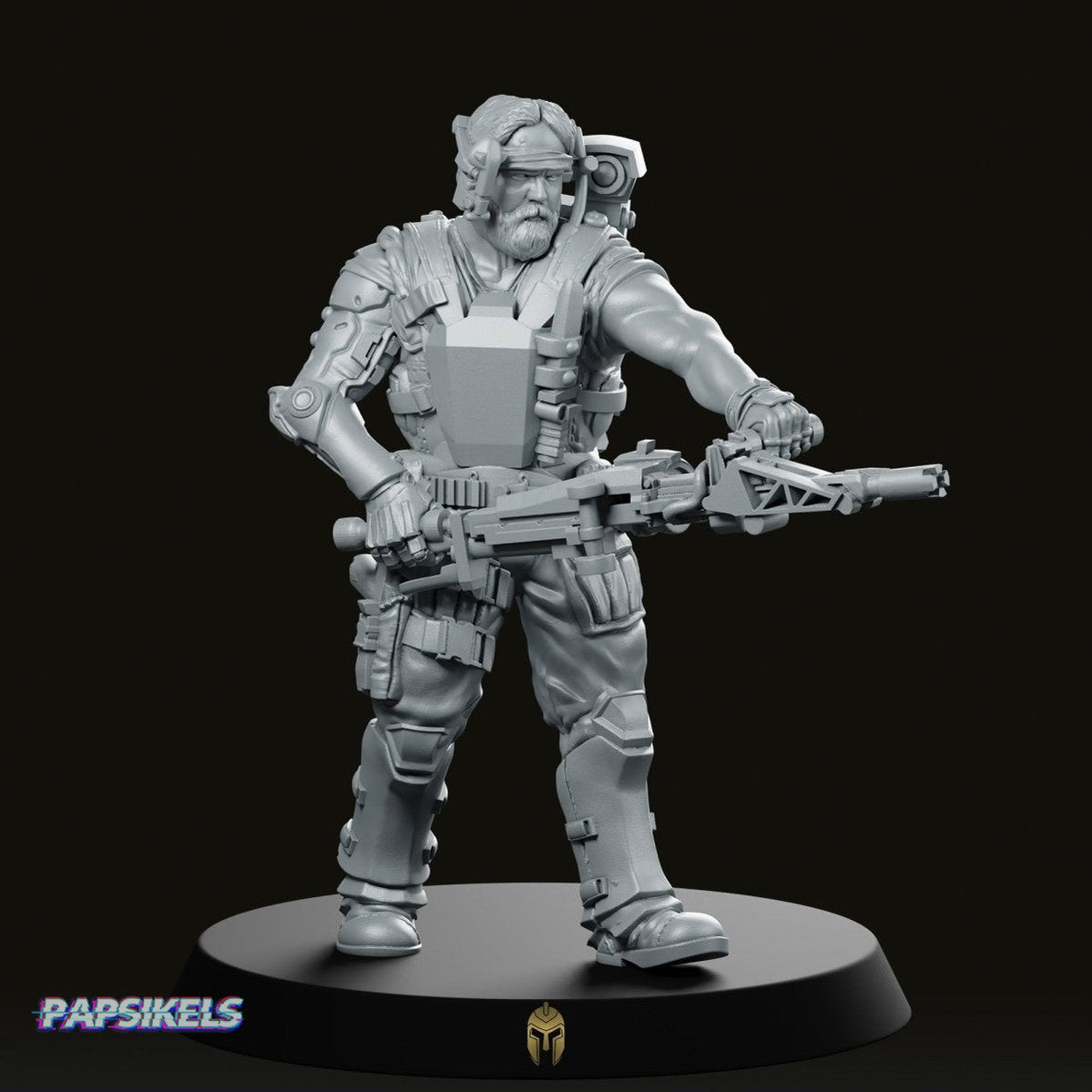 Marine Michael Sharpe Miniature - We Print Miniatures -Papsikels Miniatures