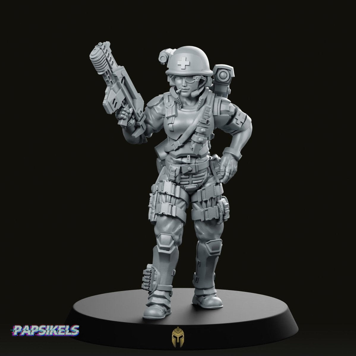 Medic Colonial Hontimerano Miniature - We Print Miniatures -Papsikels Miniatures