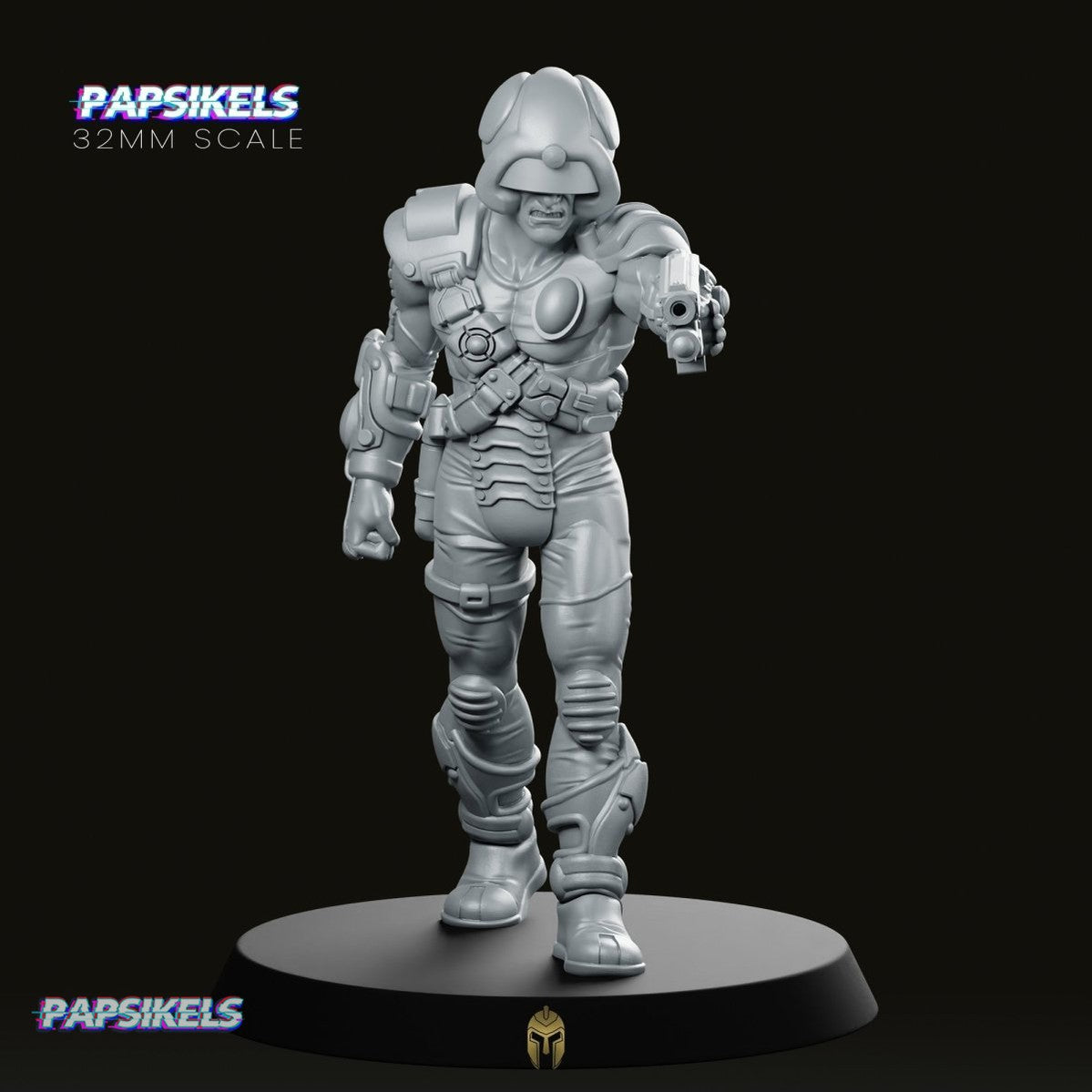 Meta Man Five Bounty Hunter Miniature - We Print Miniatures -Papsikels Miniatures