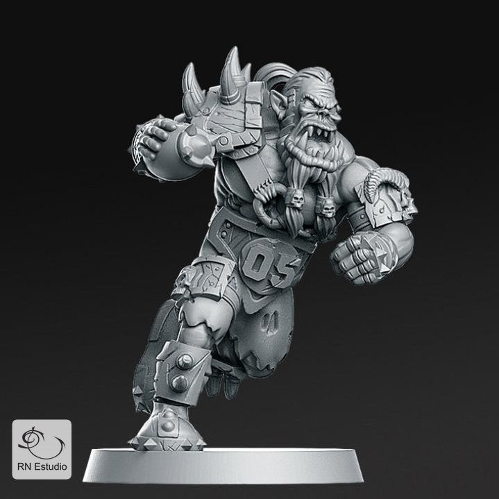 Orc Lineman 5 Miniature - We Print Miniatures -RN Estudio