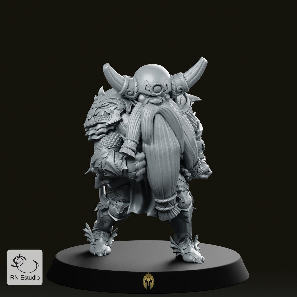 OWA 17 Dwarf Blocker Fantasy Football Miniature - We Print Miniatures -RN Estudio