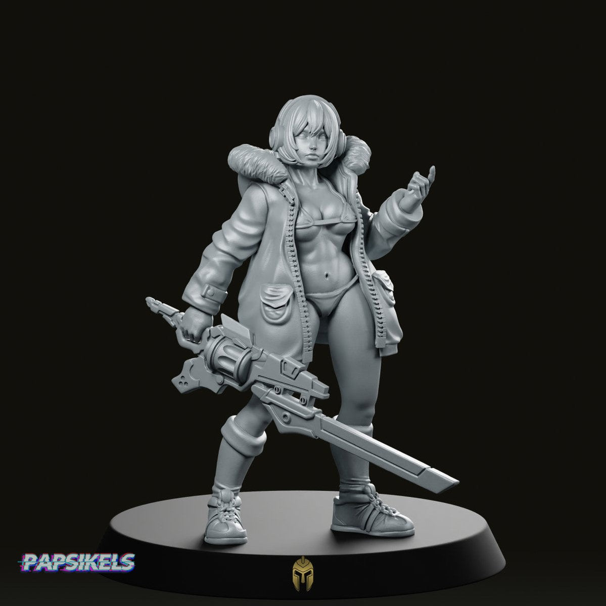 Quinciney Death Stripper Miniature - We Print Miniatures -Papsikels Miniatures
