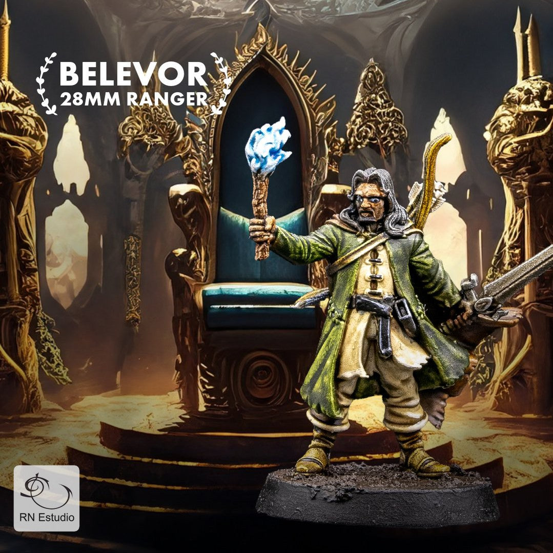 Ranger Belevor Bow & Sword Miniature - We Print Miniatures -RN Estudio