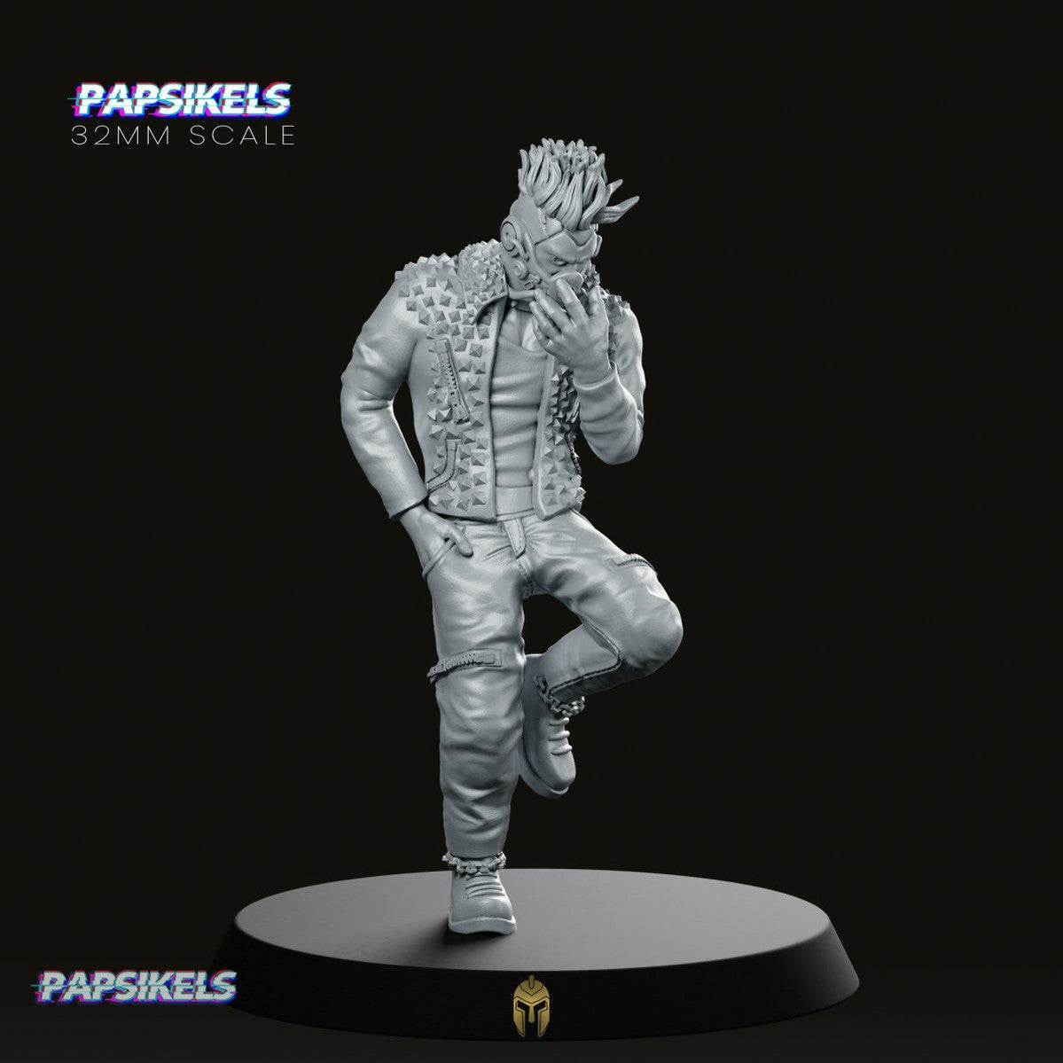 Richie Gutcherez Cyberpunk Gang Miniature - We Print Miniatures -Papsikels Miniatures