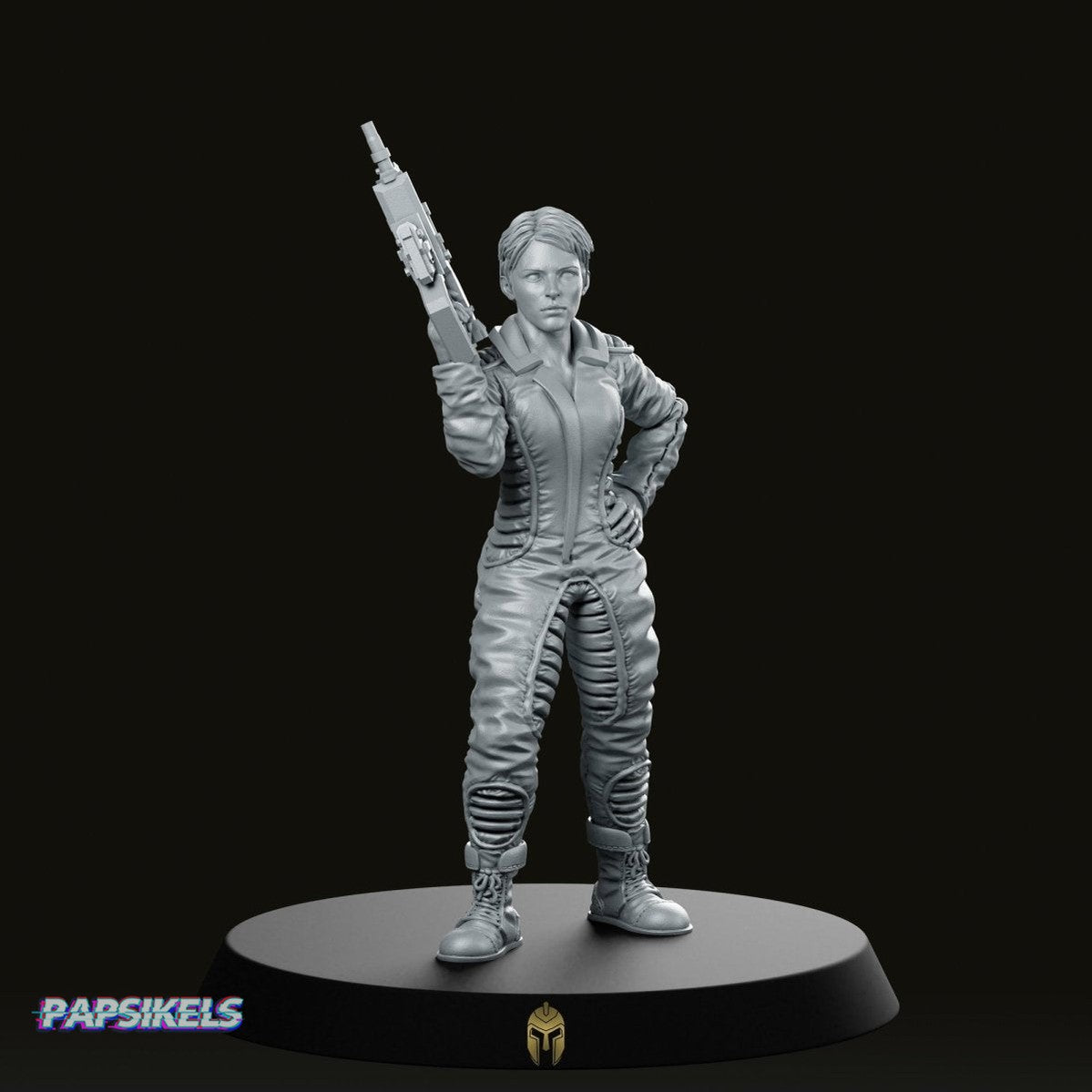 Rinowa Rider Science Fiction Miniature - We Print Miniatures -Papsikels Miniatures