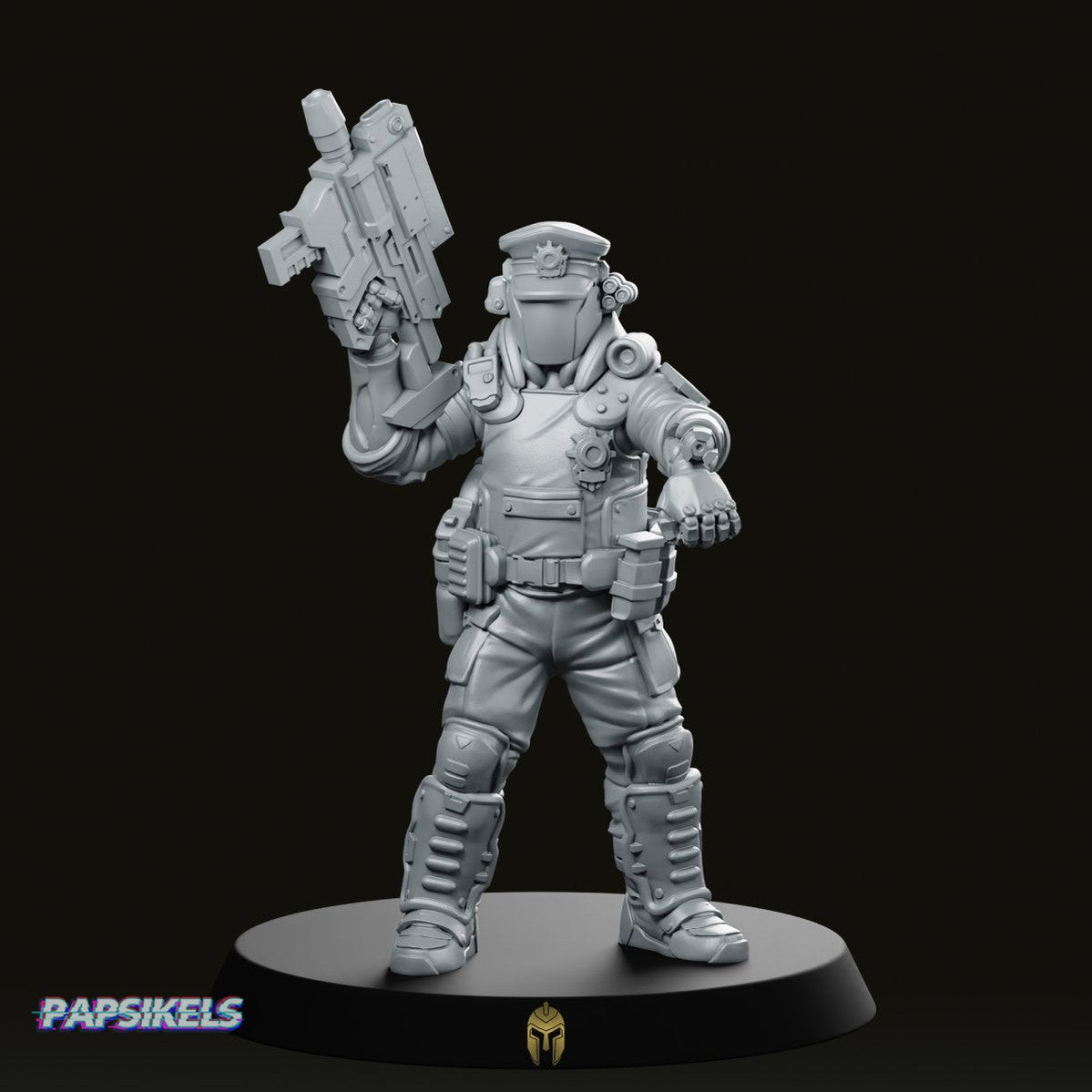 Senior Pcpd Police Officer Miniature - We Print Miniatures -Papsikels Miniatures