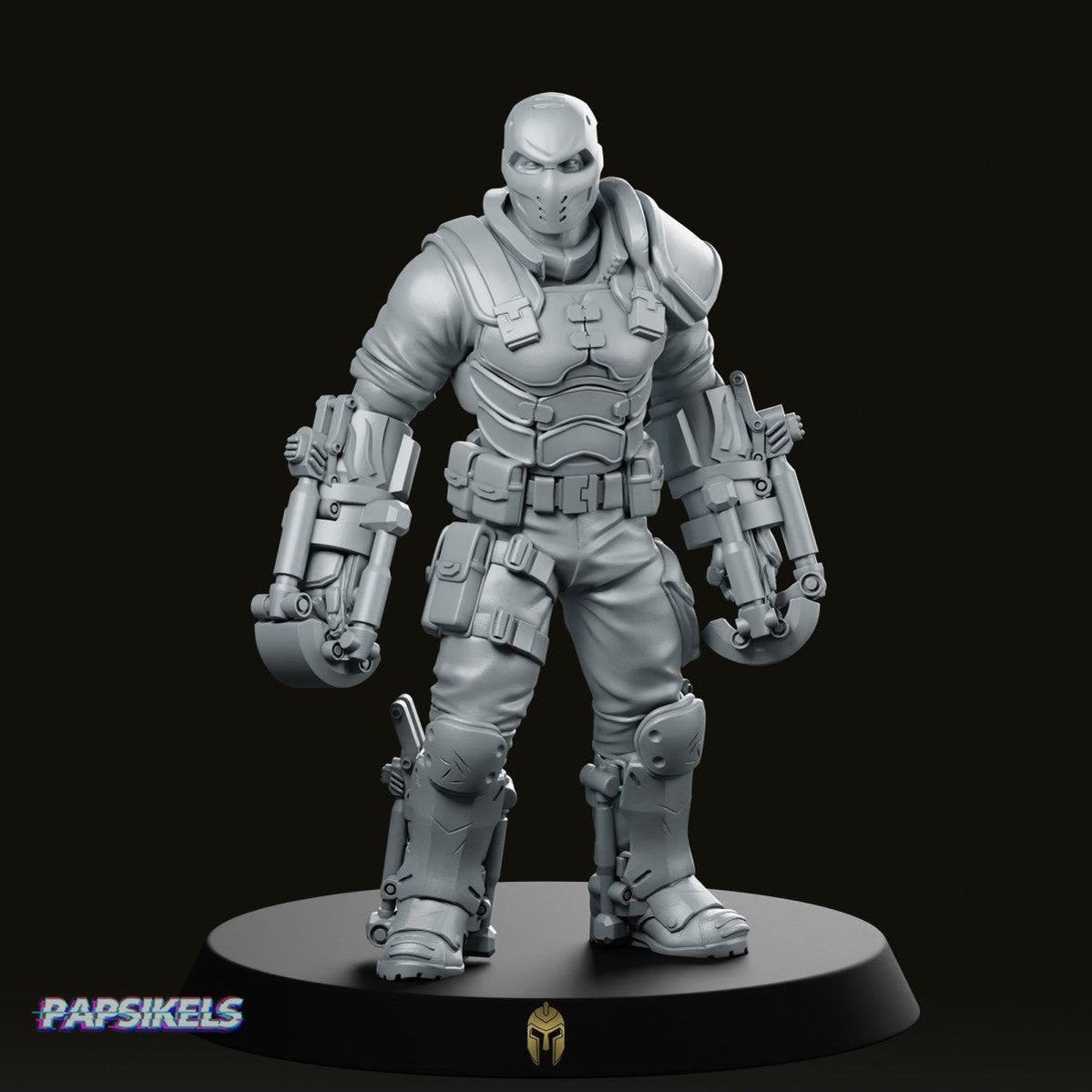 Super Ex-Soldier Rough Legend Miniature - We Print Miniatures -Papsikels Miniatures