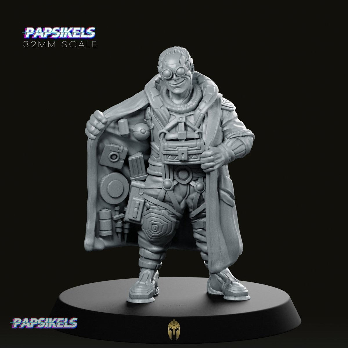 The Smuggler Cyberpunk Miniature - We Print Miniatures -Papsikels Miniatures