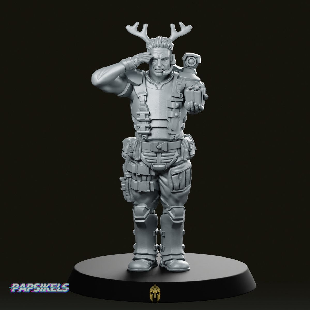 This Marine Has A Gift For You Miniature - We Print Miniatures -Papsikels Miniatures