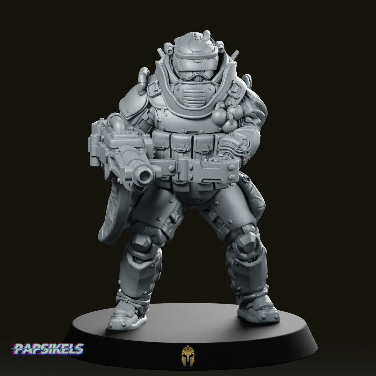 Trauma Troupe Heavy Support Miniature - We Print Miniatures -Papsikels Miniatures