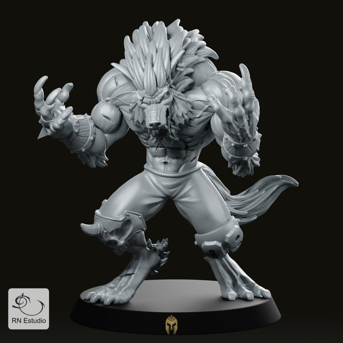 Undead Eternals Werewolf 9 Miniature - We Print Miniatures -RN Estudio