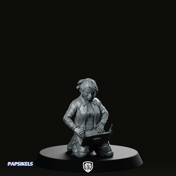 Cyber Nethacker Neriza Miniature - We Print Miniatures