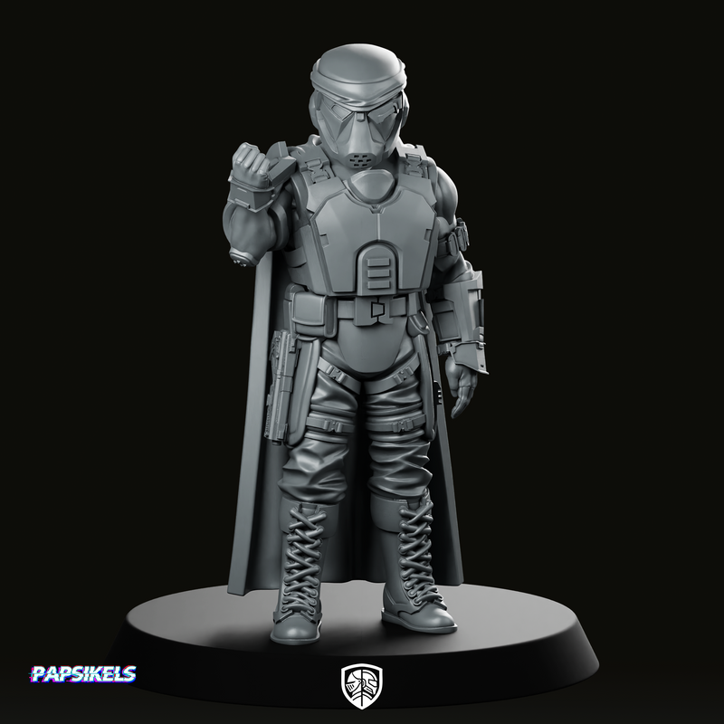 Democracy Trooper Rs20 Helljumper Salute Miniature