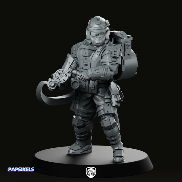Democracy Trooper Rs40 Helljumper Maxigunner Miniature
