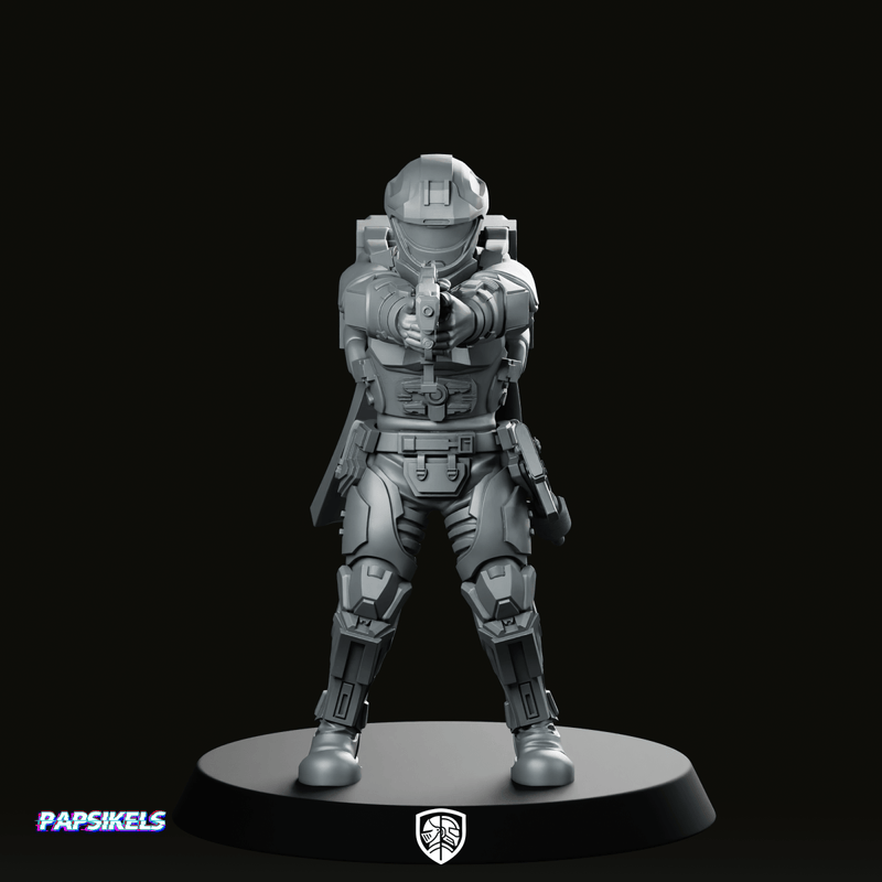 Democracy Troopers Recon Helljumper Sergeant Miniature - We Print Miniatures