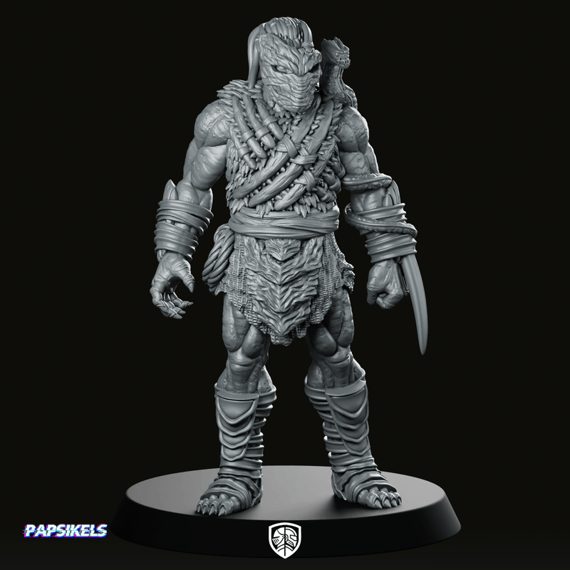 Organic Bio Armour Skull Hunter Dek 1 Miniature - We Print Miniatures