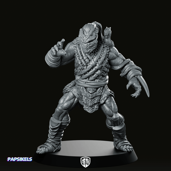 Organic Bio Armour Skull Hunter Dek 2 Miniature - We Print Miniatures