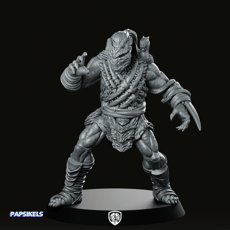 Organic Bio Armour Skull Hunter Dek 2 Miniature - We Print Miniatures
