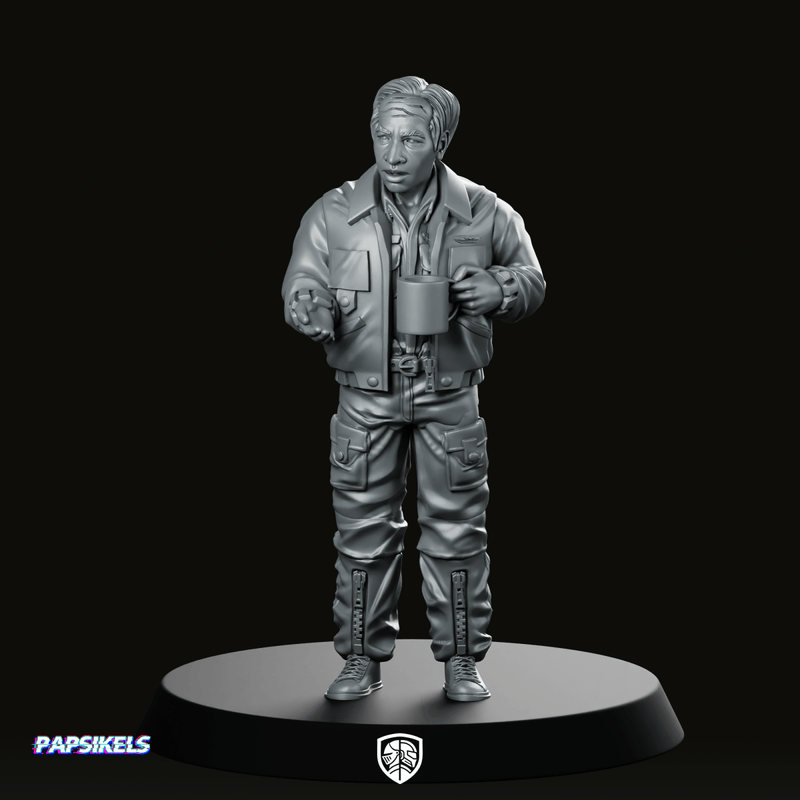 Space Crew Commanding Officer Miniature - We Print Miniatures
