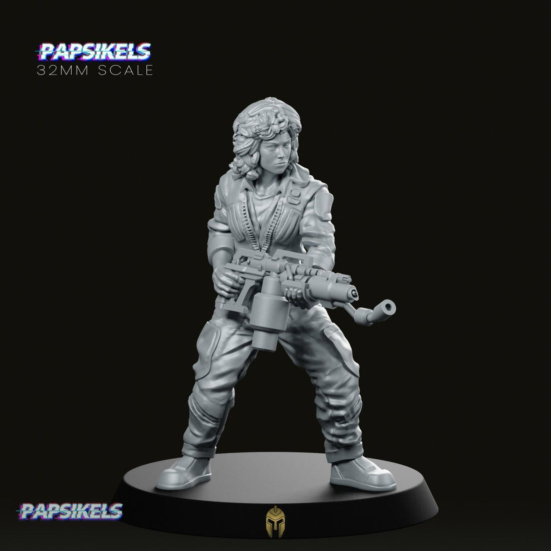 Aliens Lannie Misalouche – Flamethrower Specialist Sci-Fi Miniature - We Print Miniatures