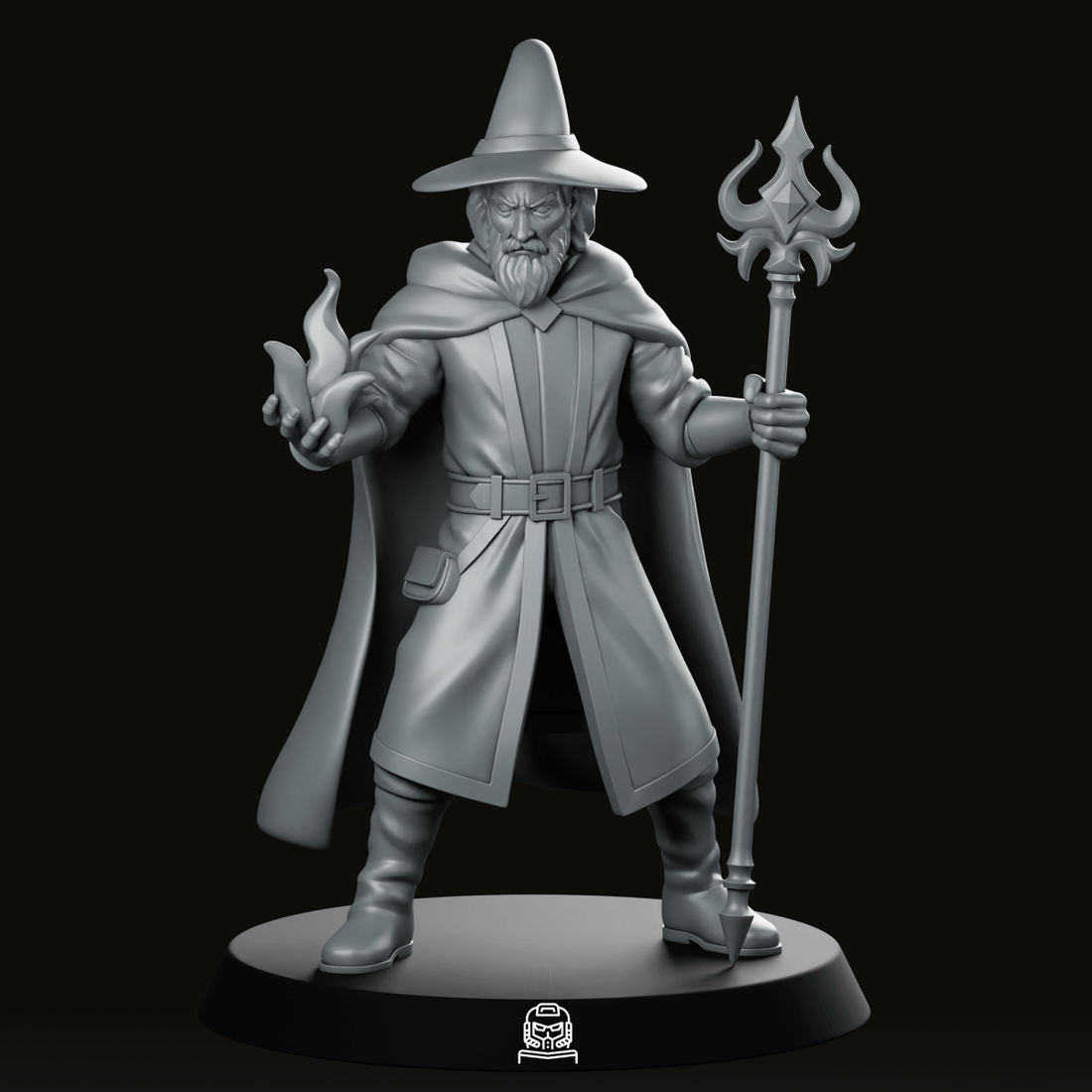 Althas Fenrow Wizard Miniature - We Print Miniatures