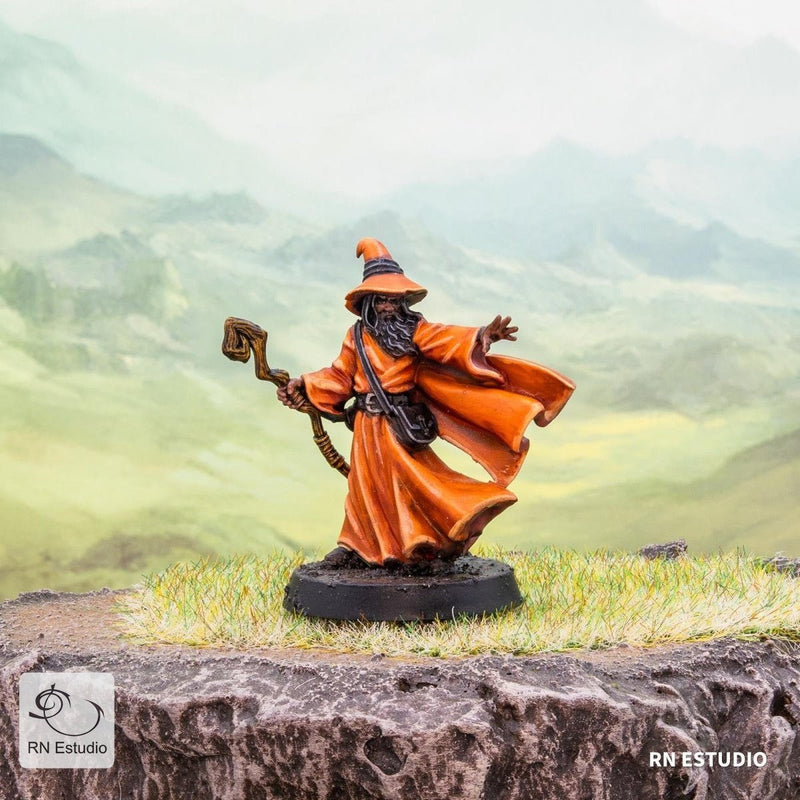 Amlund Maegon Wizard Miniature – A Timeless Spellcaster for Fantasy Tabletop Games - We Print Miniatures