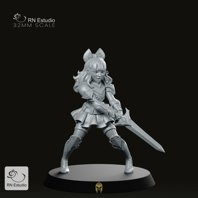 Anne Warrior Miniature – Graceful, Deadly, and Unstoppable - We Print Miniatures