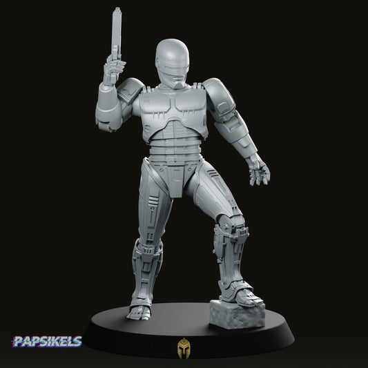 Battle Cop Cyborg Series 2 B – Sci-fi Miniature - We Print Miniatures