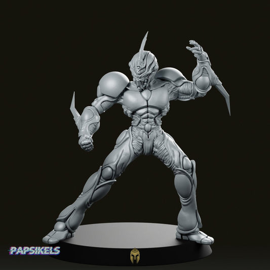 Bio Techno Man 2 A – A Heroic Sci-Fi Miniature for Tabletop and Display - We Print Miniatures
