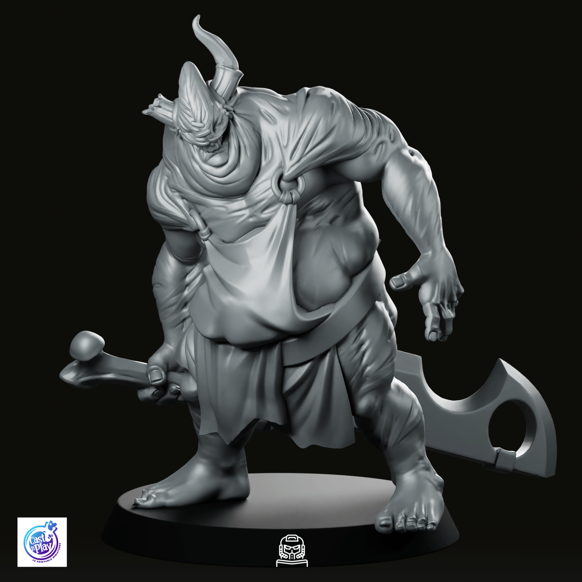 Butcher Grinning Miniature - We Print Miniatures