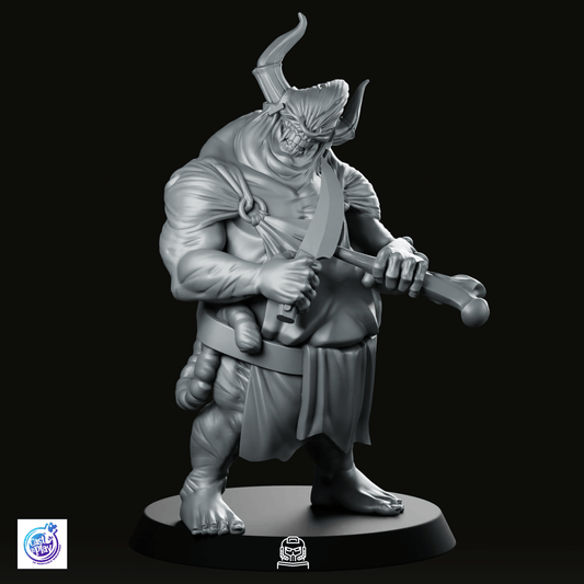 Butcher Sharpening Miniature - We Print Miniatures