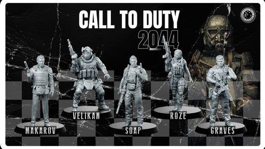 Call To Duty Miniatures now available - We Print Miniatures