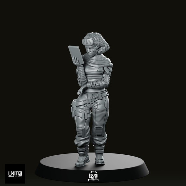 Capt. Samira Haddad Pose 1 Miniature - We Print Miniatures