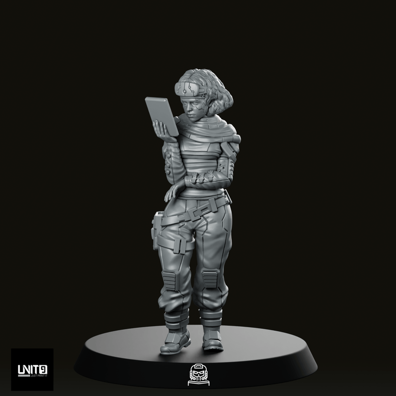 Capt. Samira Haddad Pose 1 Miniature - We Print Miniatures