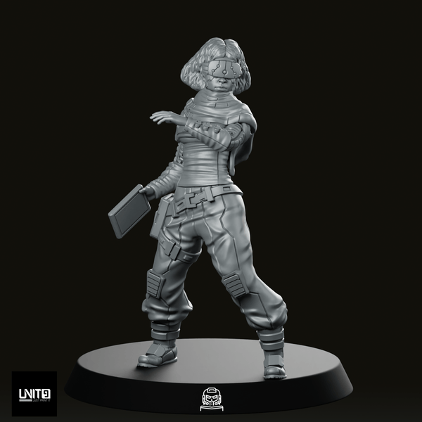 Capt. Samira Haddad Pose 2 Miniature - We Print Miniatures