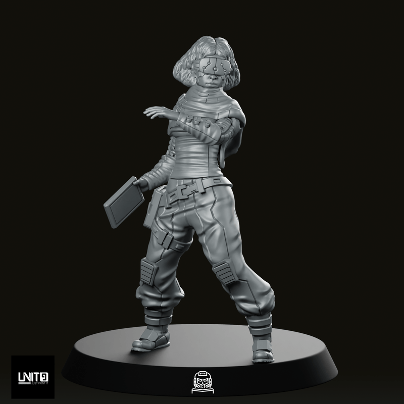 Capt. Samira Haddad Pose 2 Miniature - We Print Miniatures
