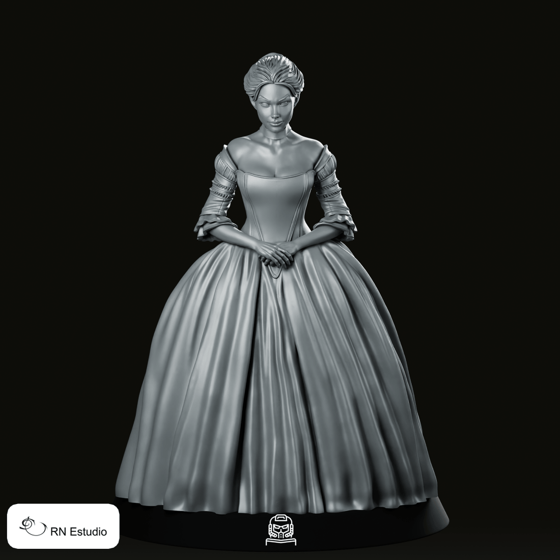 Claire Fraser Scottish Time Traveller Miniature - We Print Miniatures