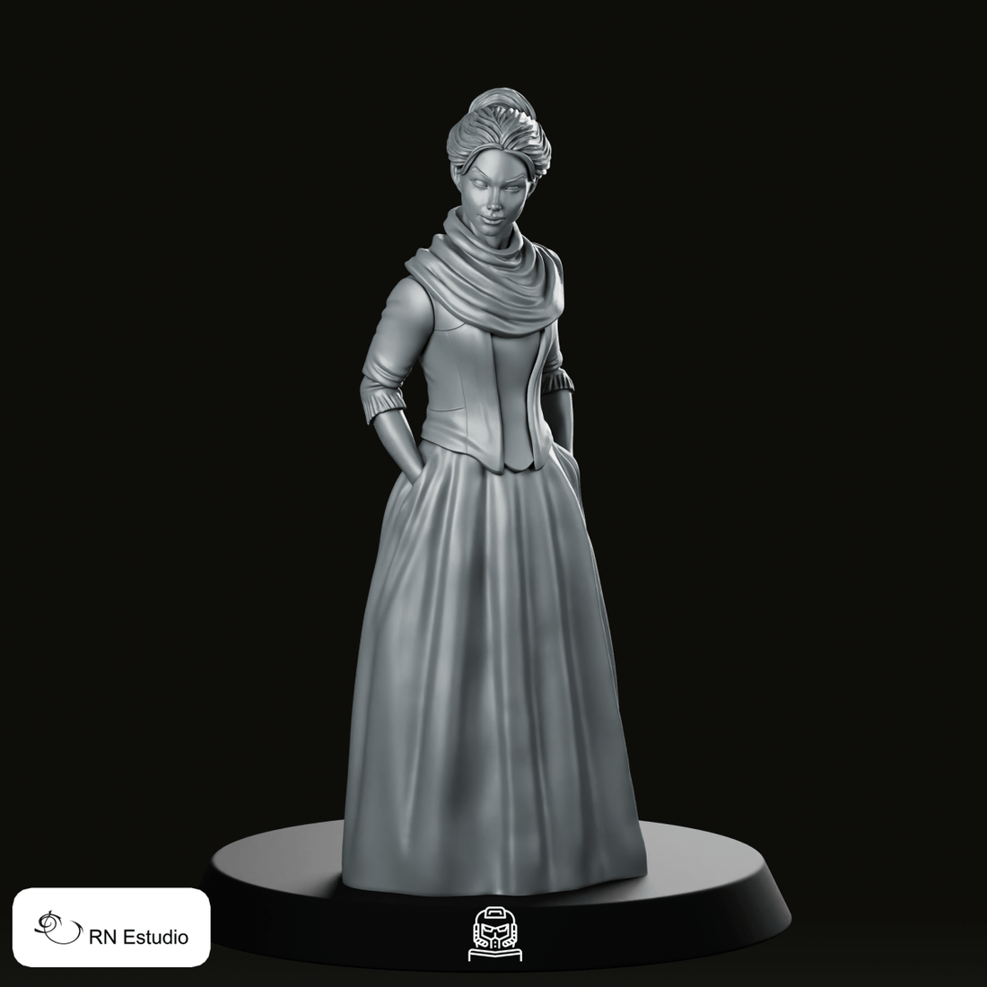 Claire Randall Scottish Time Traveller Miniature - We Print Miniatures