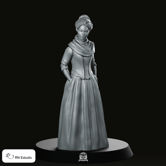 Claire Randall Scottish Time Traveller Miniature - We Print Miniatures