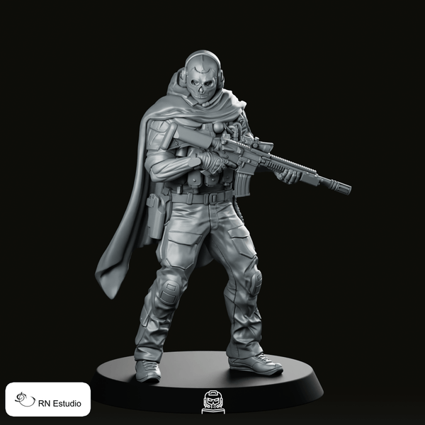 COD Ghost Miniature - We Print Miniatures