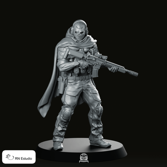 COD Ghost Miniature - We Print Miniatures