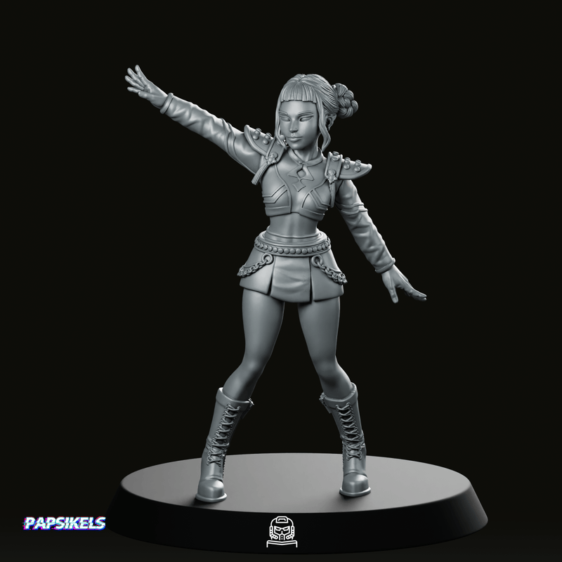 Concert Idol Demon Hunter Zoey Miniature - We Print Miniatures