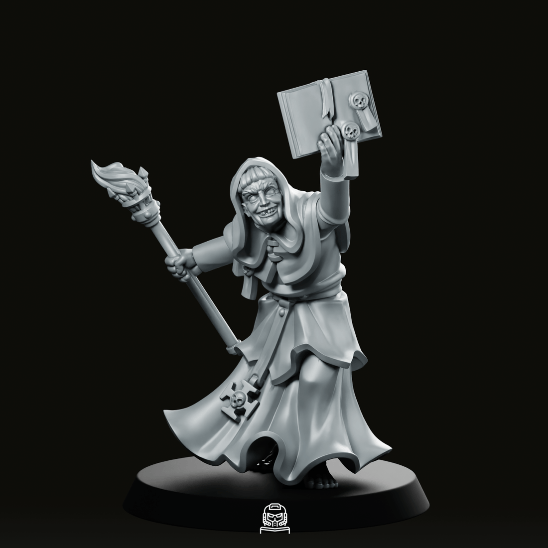 Crazy Priest Miniature – A Zealot on a Mission - We Print Miniatures