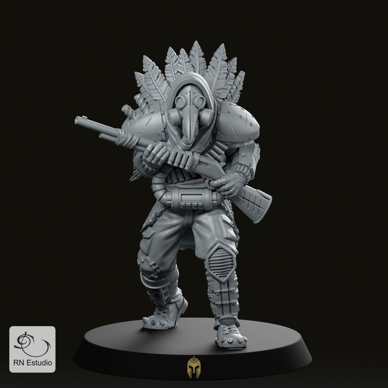 CrowEye Wasteland Bounty Hunter – Fantasy Miniature for Dungeons and Dragons and Tabletop RPGs - We Print Miniatures